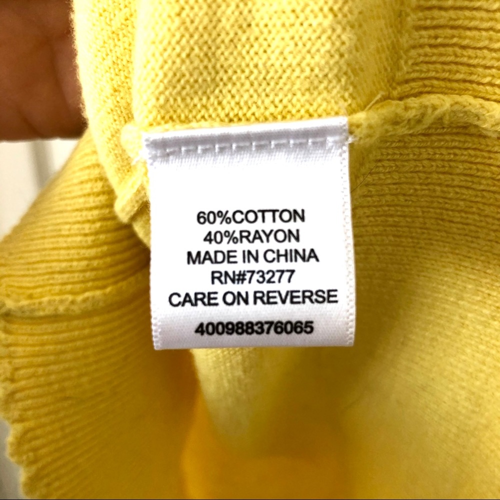 ELLE Scalloped “Pearl Embellished” Button Top - Picture 7 of 8